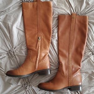 Sam Edelman Cognac Leather Boots
